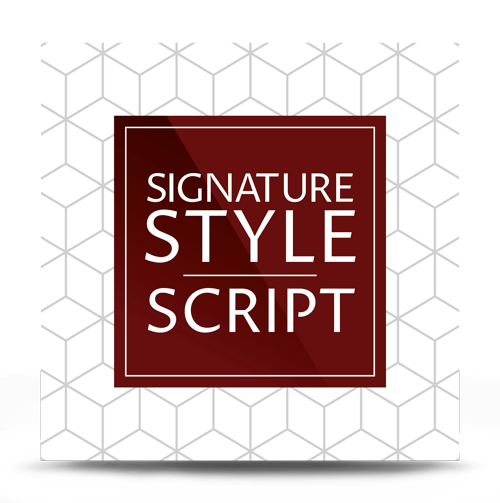Signature Style Script For Him